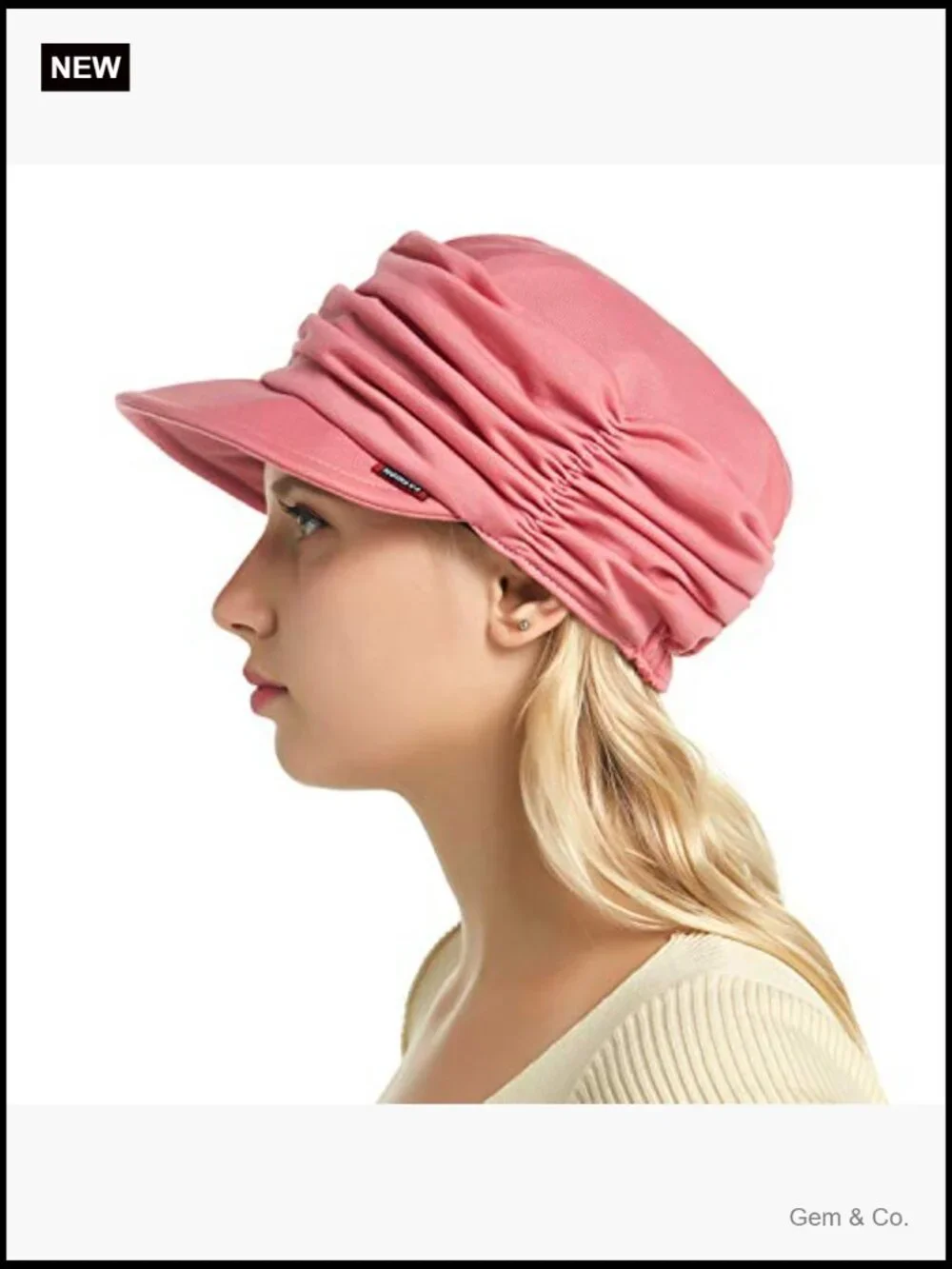 Newsboy Cap with Brim Visor for Women, Daily Use & Hair Loss
